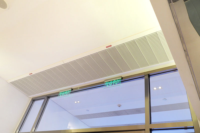 商场用电热风幕 老佛爷百货 康平空调